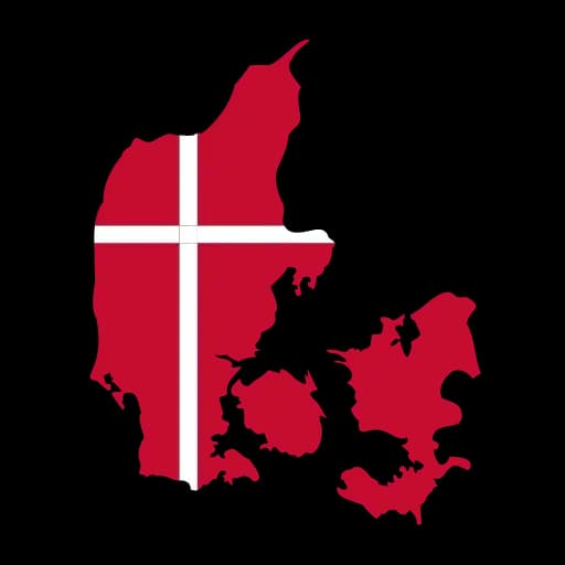 Karte Dänemarks