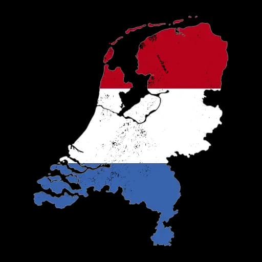 Karte der Niederlande