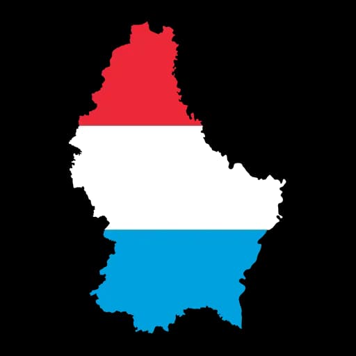Karte Luxemburgs