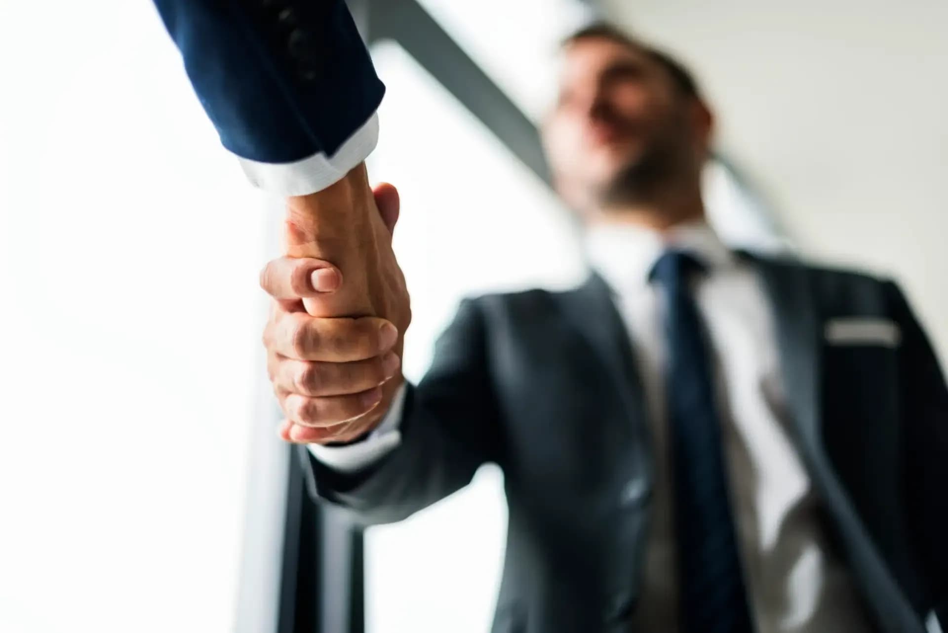 Business handshake concept